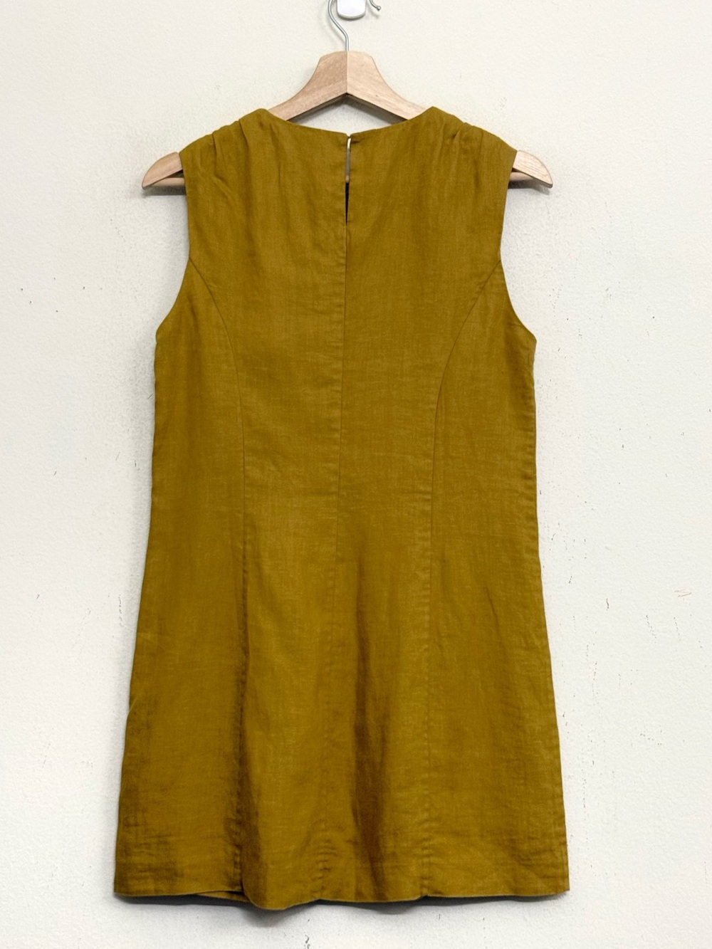 NWT DÔEN Bennett Linen Dress in Golden Olive Sz S - Picture 10 of 17